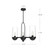 Cyrus 24-in Clear Glass/Matte Black 3 Lights Linear Pendant