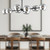 Willow 48-in Matte Black/Smoked Solid Glass 8 Lights Linear Pendant