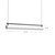 Gramercy 30-in Black LED Linear Pendant