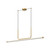 Vesper 48-in Brushed Gold LED Linear Pendant