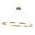 Ovale 53-in Brushed Gold LED Linear Pendant