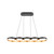 Maestro 38-in Black/Gold LED Linear Pendant