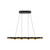 Maestro 38-in Black/Gold LED Linear Pendant
