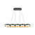 Maestro 38-in Black/Gold LED Linear Pendant