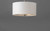 Bongo 13 Inch Semi Flush Mount Light – Satin Nickel
