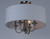 Bongo 18 Inch Semi Flush Mount Light – Satin Nickel
