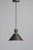 Tucson 11.25 Inch Semi Flush Mount Light – Oil Rubbed Bronze / Weathered Wood