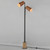 Scout 8 Inch Floor Lamp – Weathered Wood / Tan Leather
