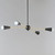 Lovell 32 Inch 4 Light Pendant – Black / Satin Brass