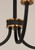 Charlton 26 Inch Chandelier – Black / Antique Brass