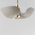 Poppy 17.75 Inch Semi Flush Mount Light – Silver Gold / Satin Brass