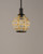 Heirloom 7.5 Inch Mini Pendant – Black / Burnished Brass