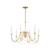 Plumette 28 Inch Chandelier – Gold Leaf