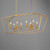 Plumette 48 Inch Linear Pendant – Gold Leaf