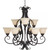 Manor 33 Inch 9 Light Multi-Tier Chandelier – Oil Rubbed Bronze