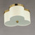 Clover 14 Inch Flush Mount Light – Satin Brass