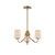 Durham 18.5 Inch Mini Chandelier – Natural Aged Brass