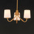 Durham 18.5 Inch Mini Chandelier – Natural Aged Brass
