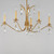 Eden 32 Inch Chandelier – Charcoal Gold Leaf