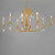 Eden 48 Inch Chandelier – Charcoal Gold Leaf