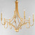 Normandy 34 Inch Chandelier – Gold Leaf