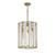 Foyer 15 Inch Chandelier – Capiz / Natural Aged Brass
