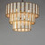 Miramar 25.75 Inch Chandelier – Capiz / Natural Aged Brass