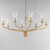 Camelot 42 Inch Chandelier – Natural Aged Brass