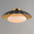 Primrose 16 Inch Flush Mount Light – Dark Grey / Gold Leaf