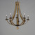 Basque 32 Inch Chandelier – Driftwood/Anthracite