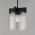 Scoop 8 Inch Semi Flush Mount Light – Black