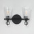 Jackson 14.25 Hole Wall Sconce - Black