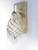 Twirl 7.25 Wall Sconce - Golden Silver