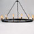 Noble 5 Inch Chandelier – Black / Natural Aged Brass