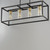 Capitol 36 Inch Linear Pendant – Black / Antique Brass