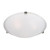 Malaga 16 Inch Flush Mount Light – Satin Nickel