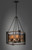 Boundry 24 Inch Chandelier – Black / Barn Wood / Antique Brass