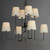 Paoli 34 Inch 8 Light Multi-Tier Chandelier – Charcoal Bronze
