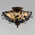 Elegante 16.5 Inch Semi Flush Mount Light – Oil Rubbed Bronze