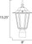 Builder Cast 7 Inch Outdoor Post Lantern – White