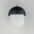 Perf 7.5 Inch Outdoor Wall Lantern Light Black + Gold – Black / Gold