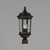 10 Inch Outdoor Post Lantern – Bronze