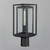 Cabana 7 Inch Outdoor Post Lantern – Black