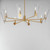 Armory 35.75 Inch Chandelier – Natural Aged Brass