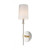 Uptown 5 Wall Sconce - Satin Brass / Polished Nickel