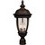 Knob Hill DC 13 Inch Outdoor Post Lantern – Sienna