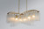 Victoria 41 Inch Linear Pendant – Golden Silver