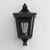 Sutton Place VX 7.75 Inch Outdoor Wall Lantern – Black