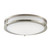 Linear LED 14 Inch Flush Mount Light – Satin Nickel