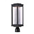 Salon LED 6 Inch Outdoor Post Lantern – Black